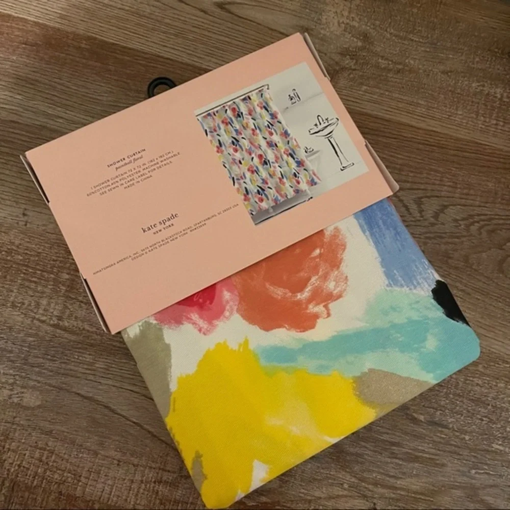 Kate Spade Paintball Floral Shower Curtain